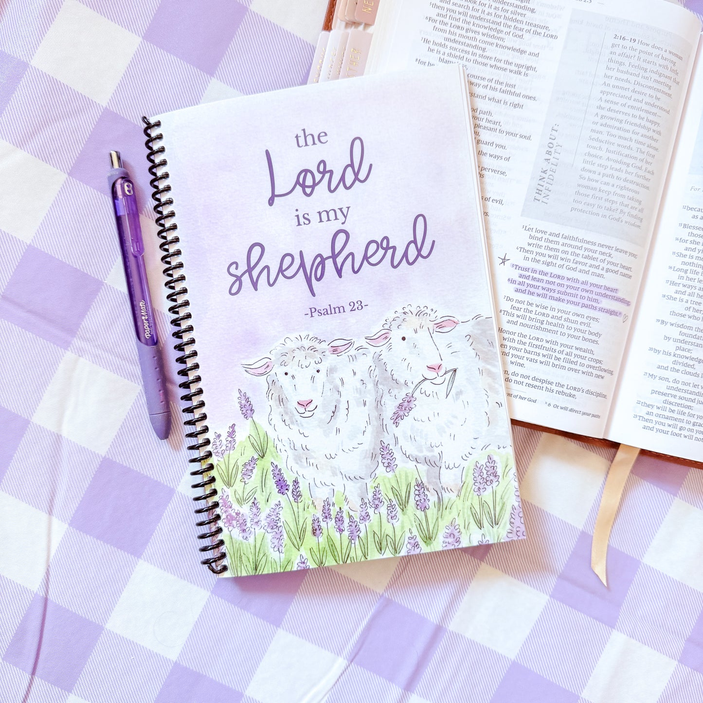 "Lavender Sheep" Church Notes Journal