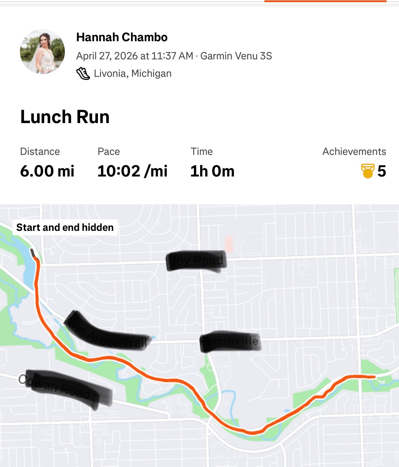 "Lunch Run" - 6 miles Original Painting