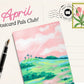 Postcard Pals Club! - A unique watercolor postcard mailed to you every month!