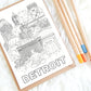 FREE "Spirit of Detroit" Coloring Page