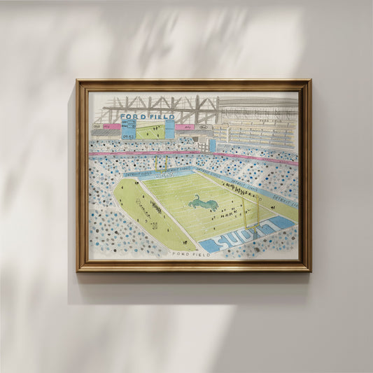 "Ford Field" Fine Art Print
