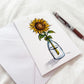 "Sunflower" 5x7 BLANK Greeting Card / Fine Art Print