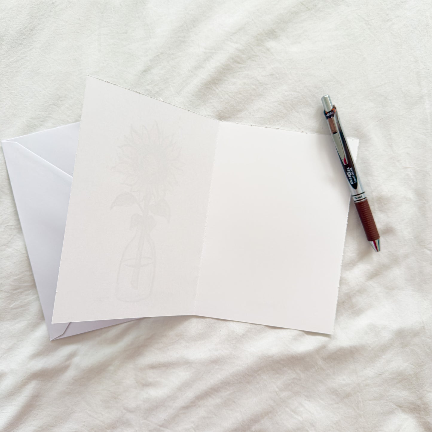 "Sunflower" 5x7 BLANK Greeting Card / Fine Art Print
