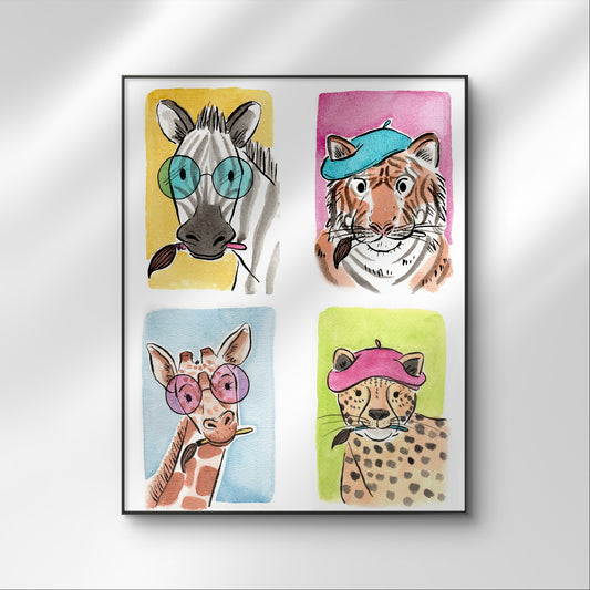 "Artsy Animals" Fine Art Prints