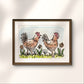 "Inky Chickens" Fine Art Print